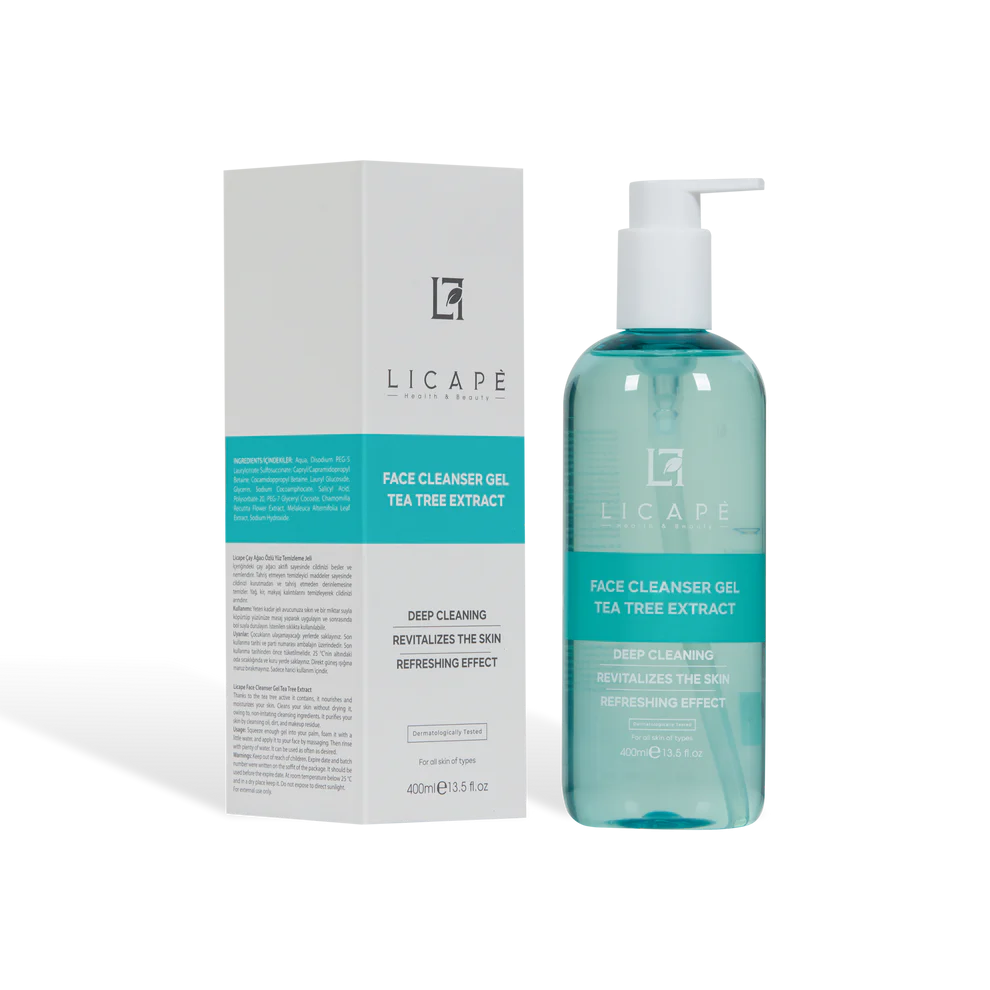 LICAPÈ FACE CLEANSER GEL TEA TREE EXTRACT - Gel rửa mặt chiết xuất tràm trà giúp thanh lọc giảm Mụn & kiểm soát bã nhờn