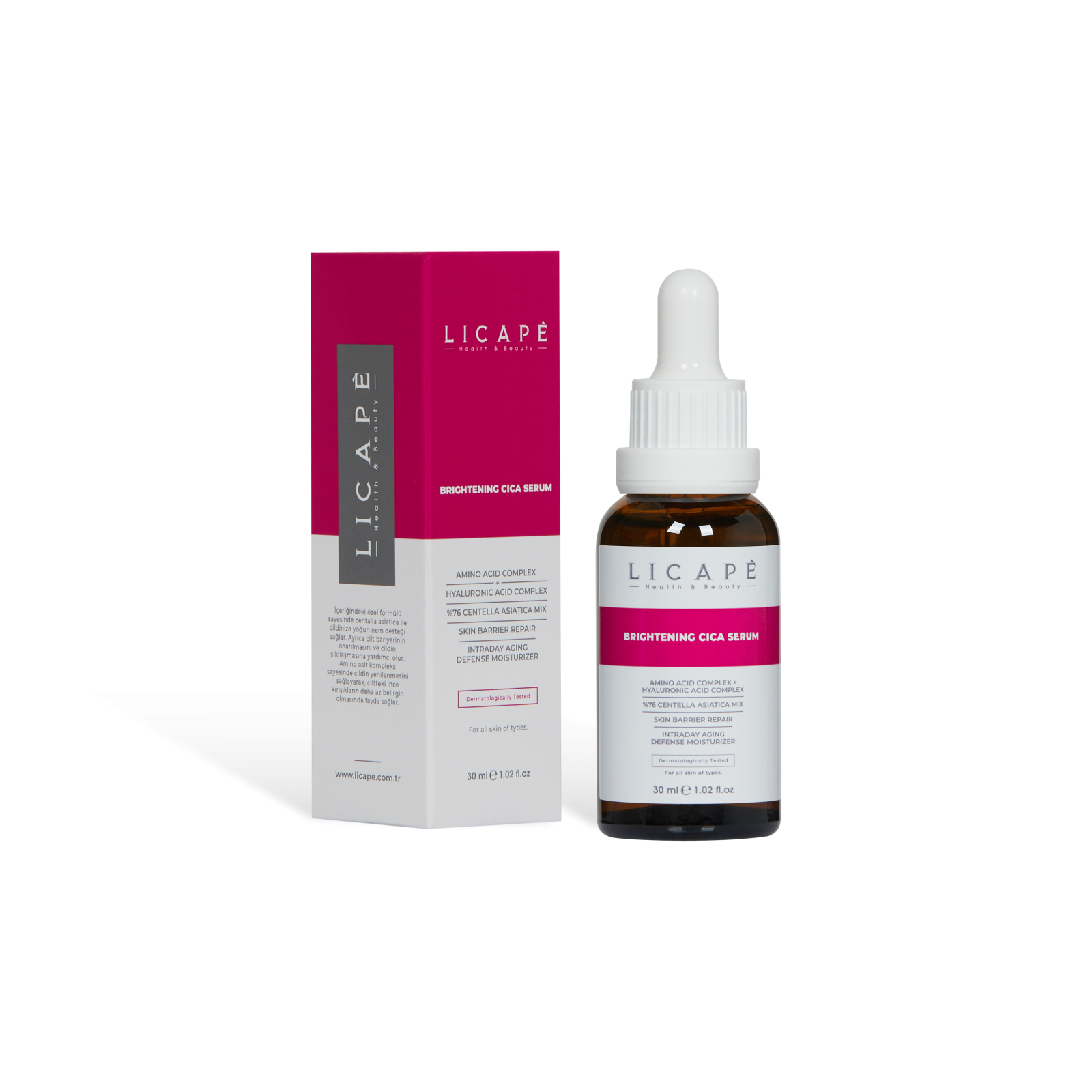 LICAPÈ BRIGHTENING CICA SERUM - Serum làm sáng, dưỡng ẩm & phục hồi da