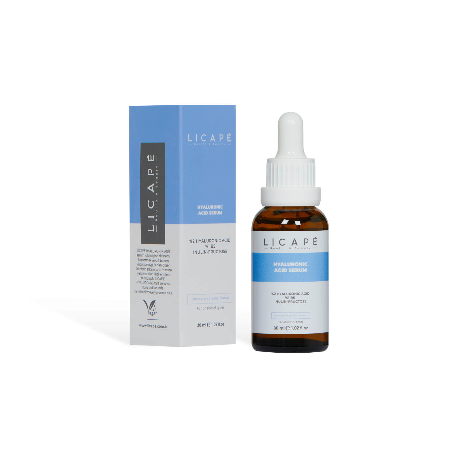 LICAPÈ HYALURONIC ACID SERUM - Serum dưỡng ẩm, phục hồi da với Axit Hyaluronic 4D & B5