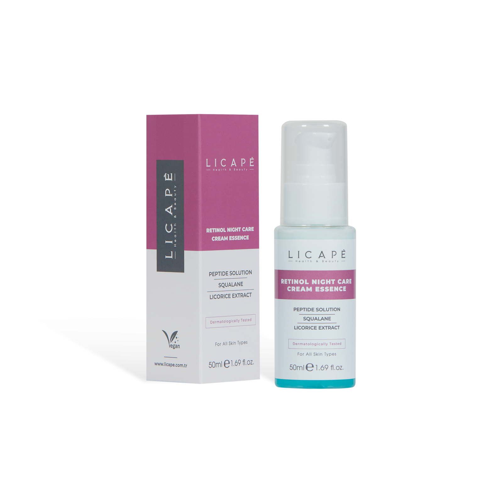 LICAPÈ RETINOL NIGHT CARE CREAM ESSENCE - Kem dưỡng da ban đêm Retinol tái tạo & trẻ hóa da