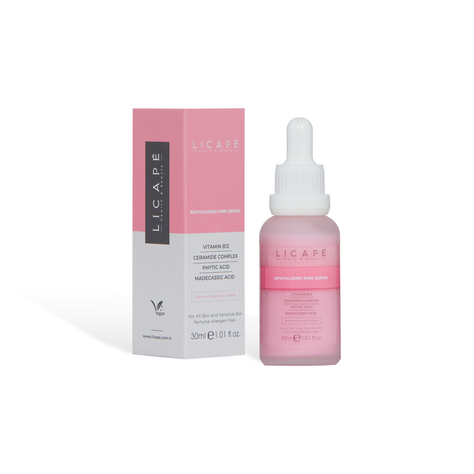 LICAPÈ REVITALIZING PINK SERUM - Serum Vitiamin B12 tái tạo, phục hồi & chống lão hóa