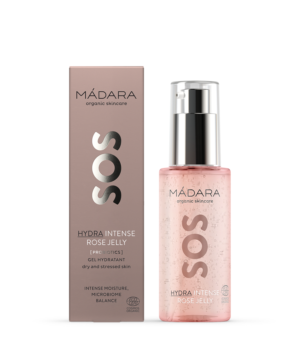 Mádara SOS Hydra Intense Rose Jelly - Gel dưỡng ẩm, phục hồi & làm dịu cho da nhạy cảm 