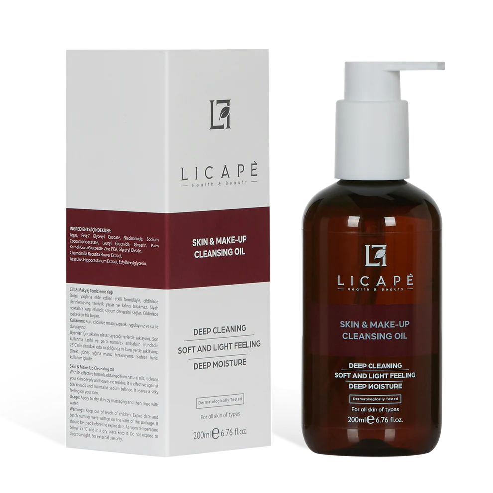 LICAPÈ SKIN AND MAKE-UP CLEANSING OIL - Dầu tẩy trang đa năng, làm sạch sâu