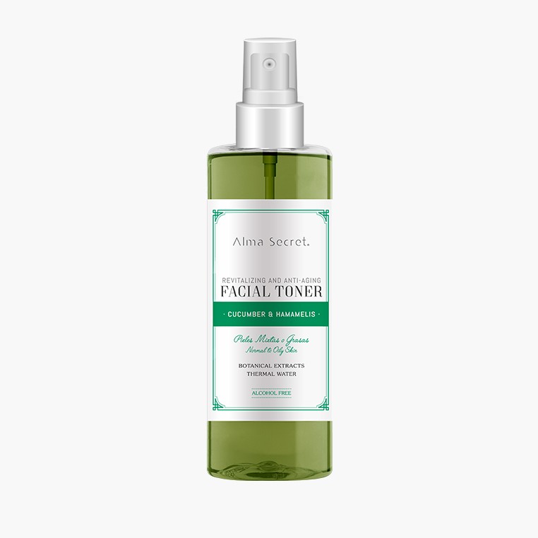 A11 - REVITALIZING AND ANTI-AGING FACIAL TONER CUCUMBER & HAMAMELIS - Nước cân bằng cho da thường, da hỗn hợp & da dầu